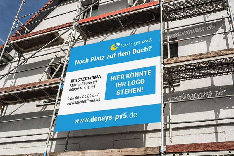 Densys pv5 Gerüstbanner