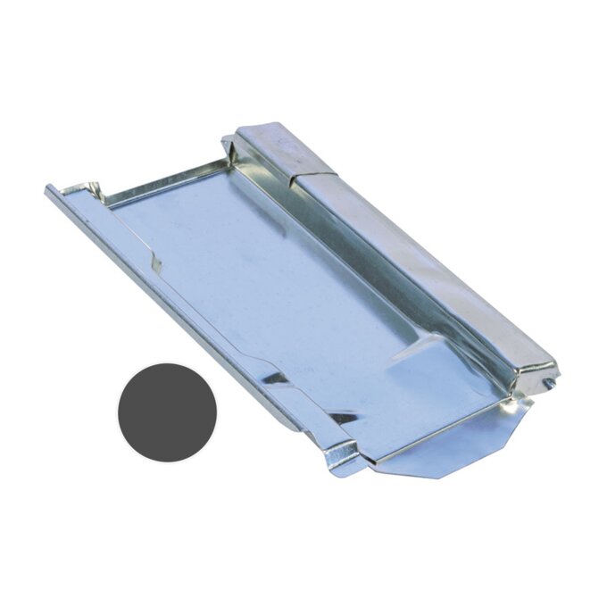 Marzari Metalldachplatte Typ Ton 240 schwarzgrau