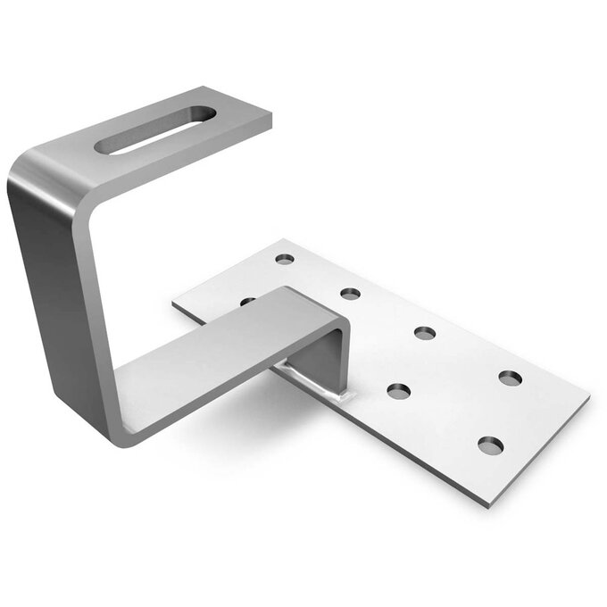 K2 Dachhaken für Pfannenziegel Grundplatte: 180x80x4 mm, Ausleger: 35x6 mm