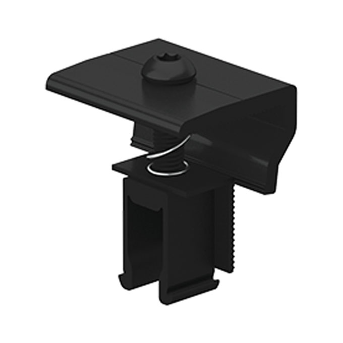 Clenergy PV-ezRack Endklemme 28-46mm, mit M-Modul, Länge 50mm, schwarz
