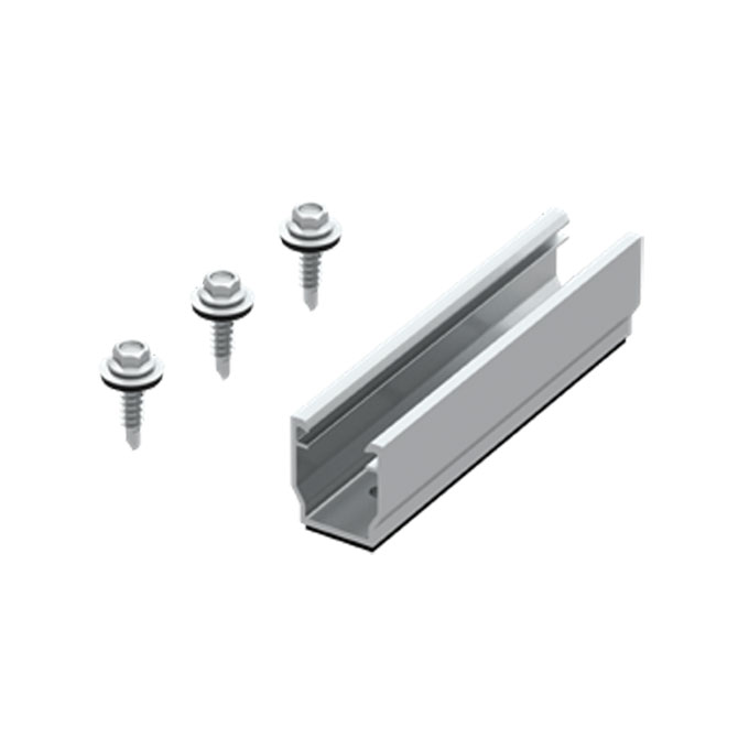 Clenergy PV-ezRack U Support 120 mm, mit M-Modul-Kanal