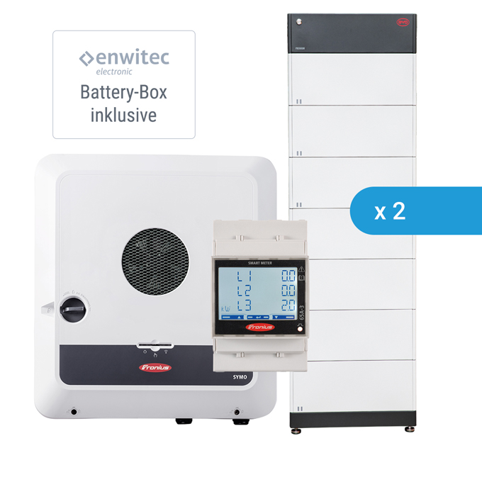 Fronius Symo GEN24 10.0 Plus + 2 x BYD BATTERY-BOX Premium HVM 19.3 (38,64kWh)