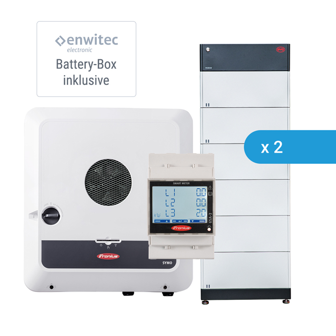 Fronius Symo GEN24 10.0 Plus + 2 x BYD BATTERY-BOX Premium HVM 16.6 (33,12 kWh)
