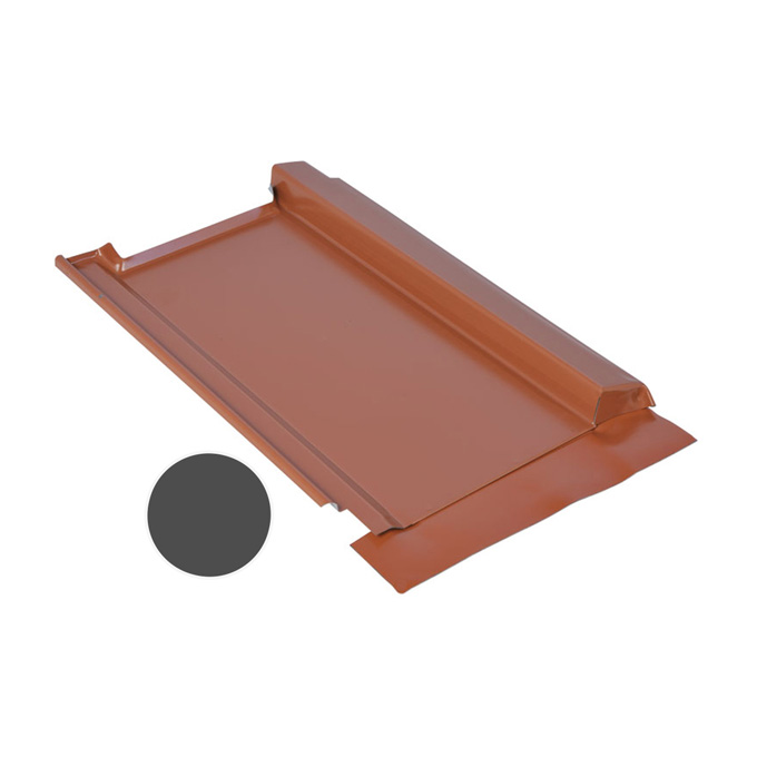 Marzari Metalldachplatte Typ Grande 290 schwarzgrau
