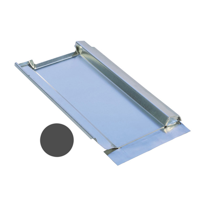 Marzari Metalldachplatte Typ Grande 300 schwarzgrau