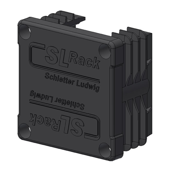 SL Rack Kunststoff-Endkappe RAIL 40, schwarz