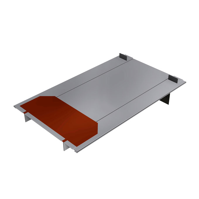 SL Rack Metalldachplatte SL Alu M, Ziegelrot RAL 8004