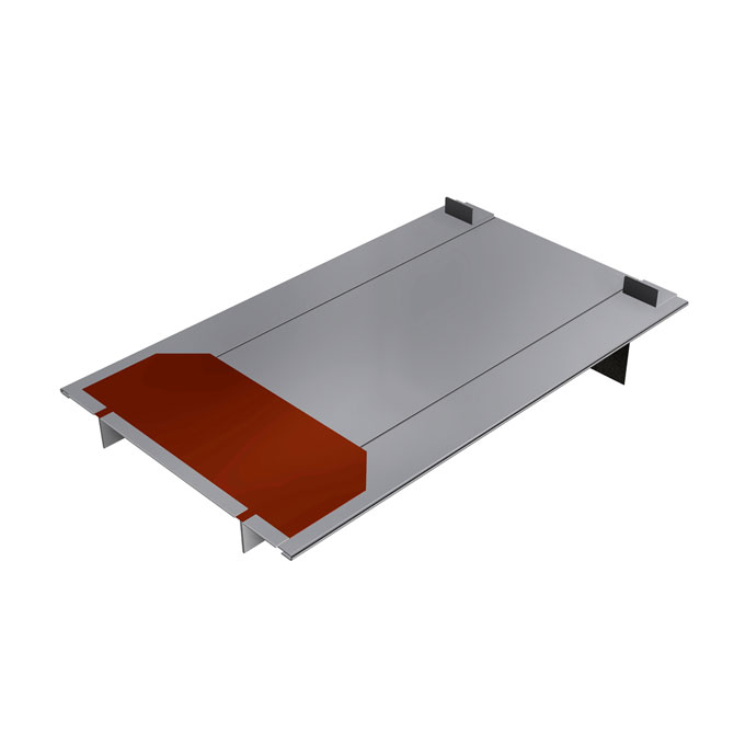 SL Rack Metalldachplatte SL Alu L, Ziegelrot RAL 8004