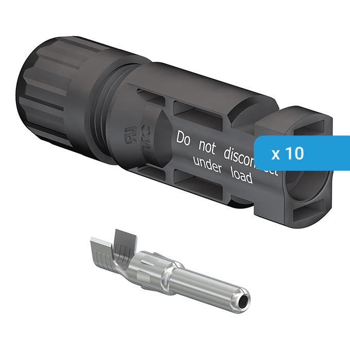 MC4 Stecker  1x4 / 1x6mm²